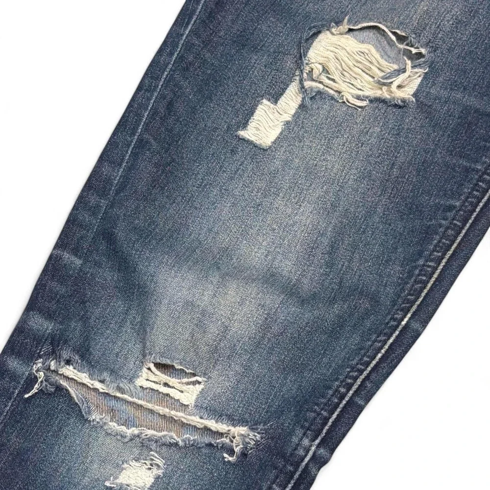 Justice juniors dark wash distressed 